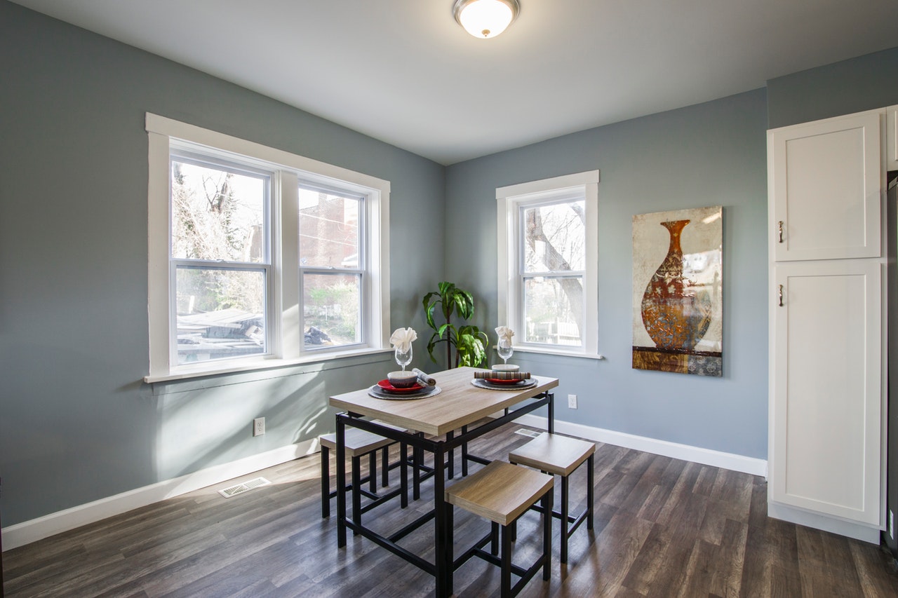 Dining room in home after window installation in Ontario