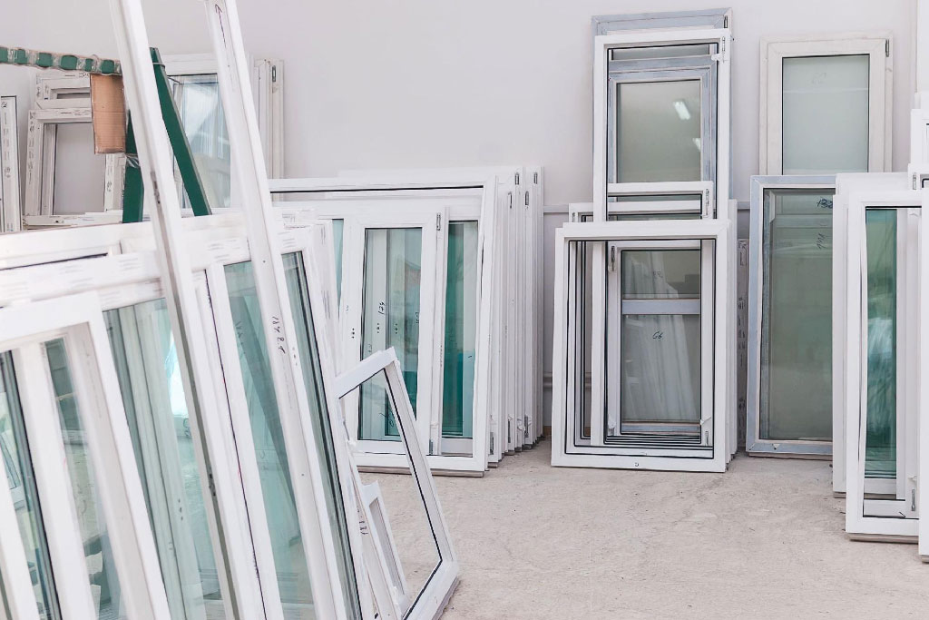Replacement windows with safety glass